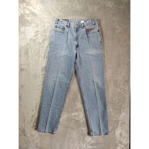 Vtg Levis 550 Jeans Mens 36x34 Relaxed Straight Leg Light Wash Western Cowboy